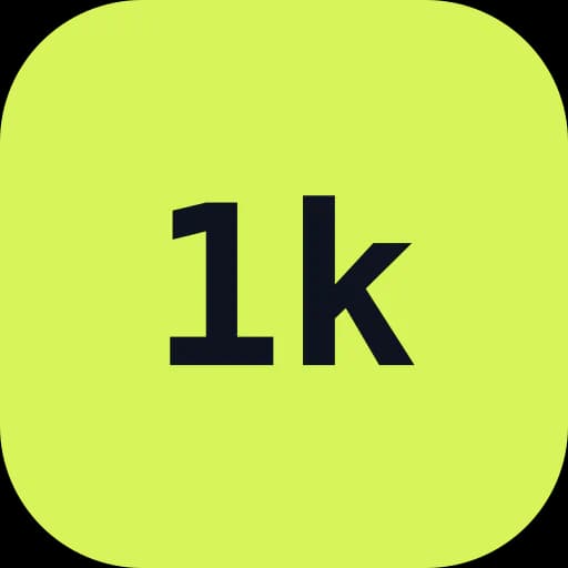 First 1,000 Users logo