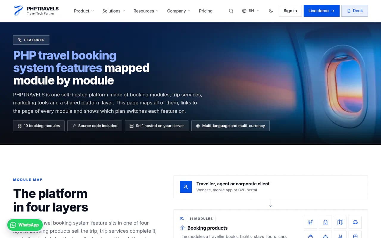 PHPTRAVELS product screenshot 2