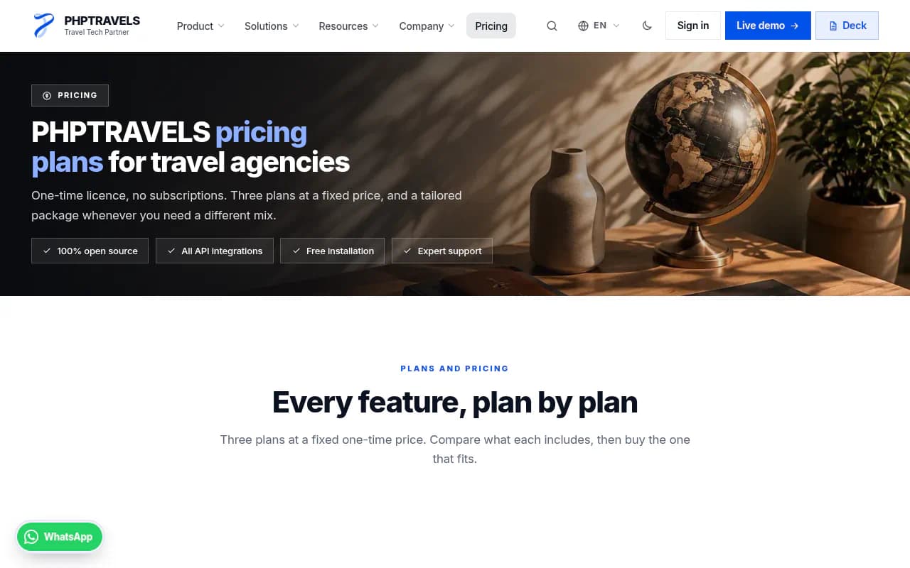 PHPTRAVELS product screenshot 3