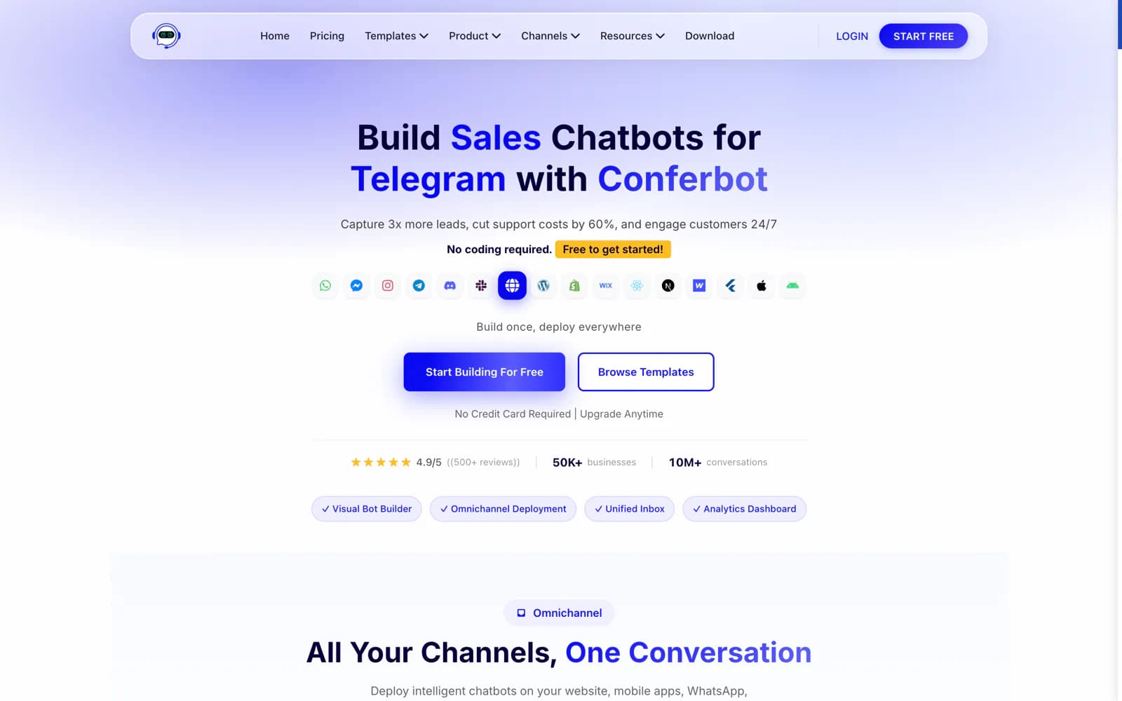 Conferbot product screenshot 1