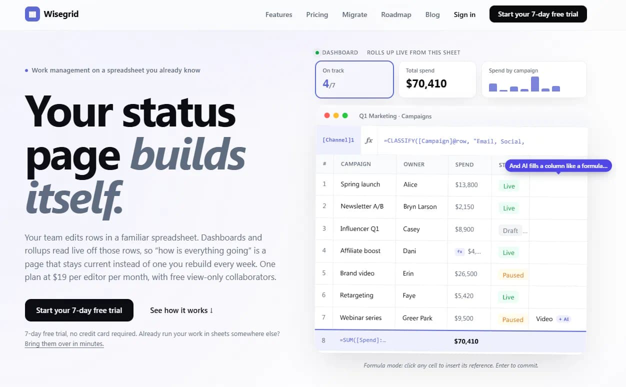 Wisegrid product screenshot 3