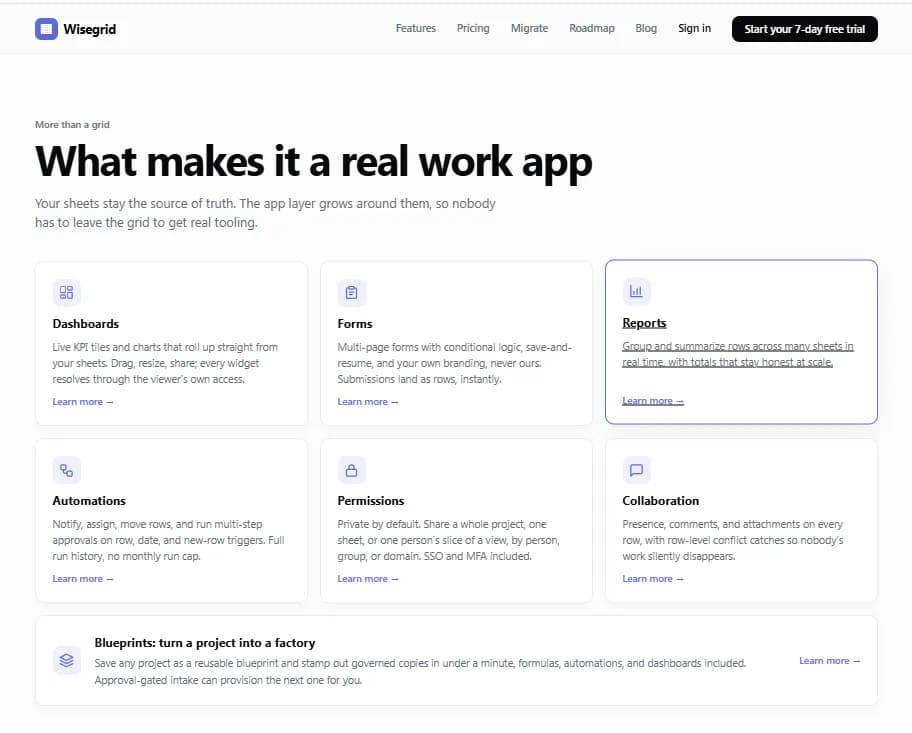 Wisegrid product screenshot 2