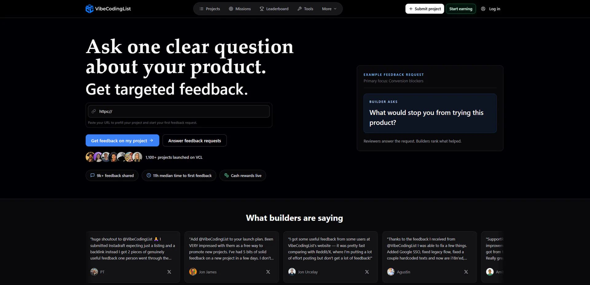 VibeCodingList product screenshot 1