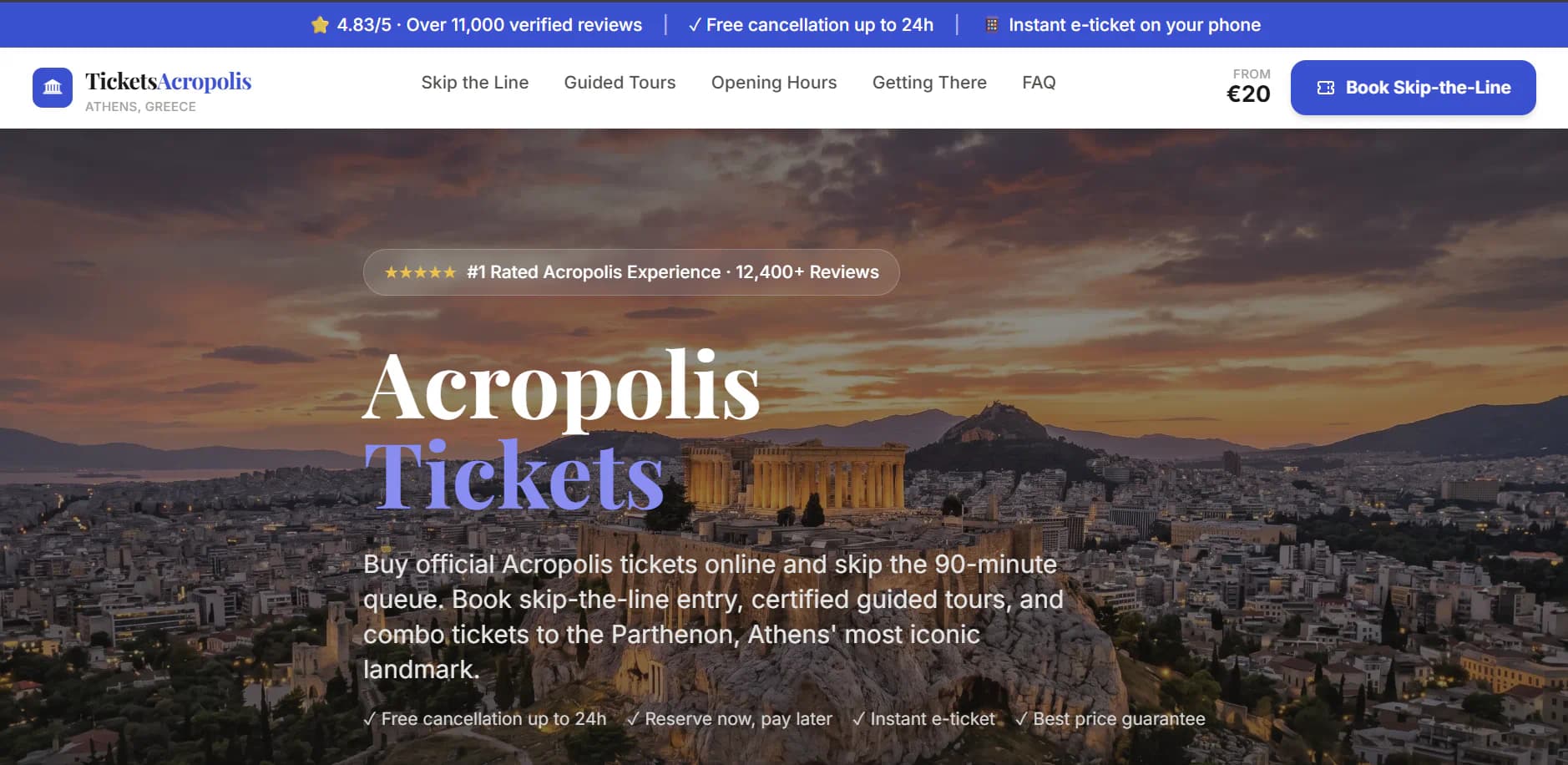 TicketsAcropolis.com product screenshot 1