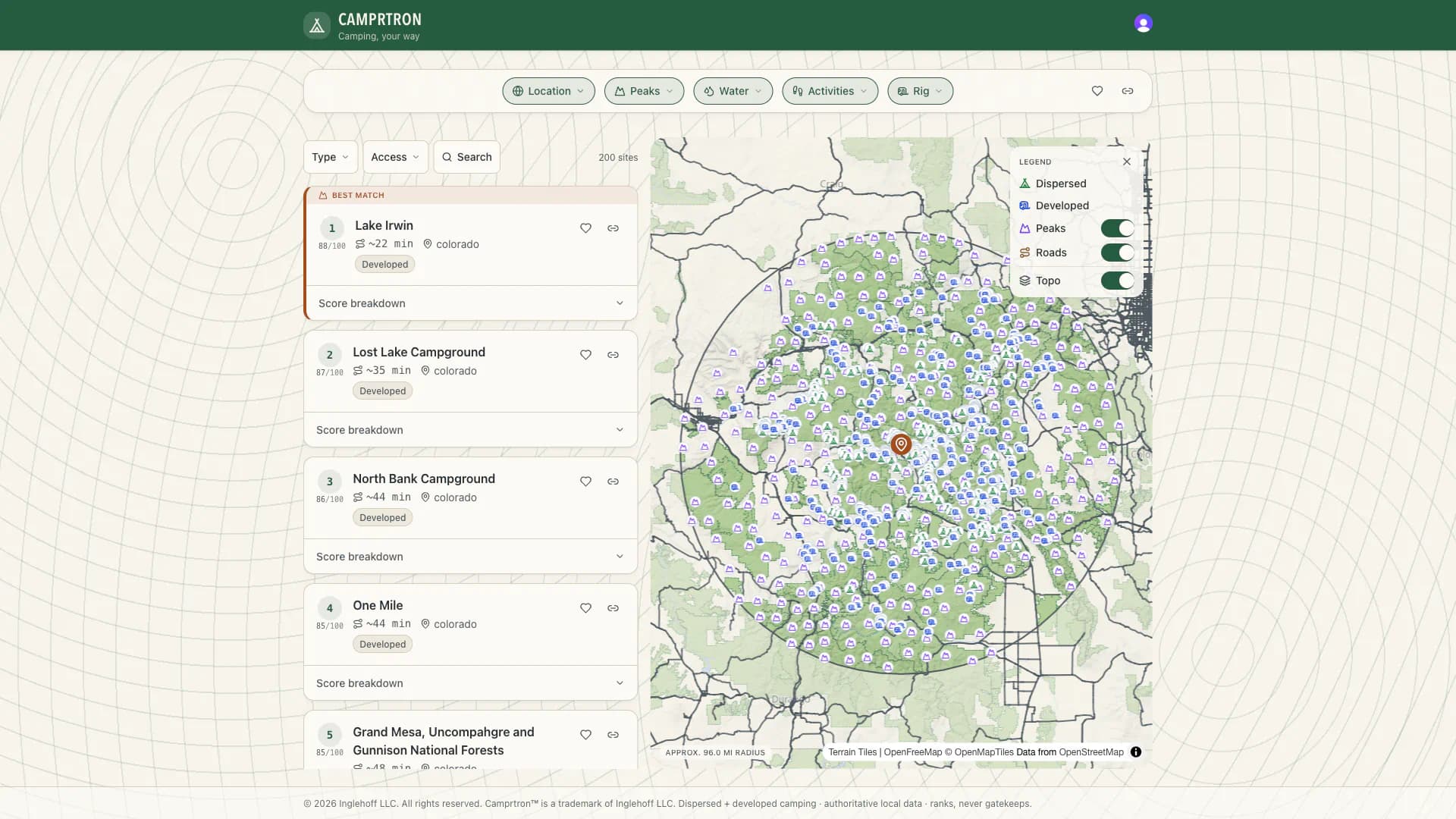 Camprtron product screenshot 2