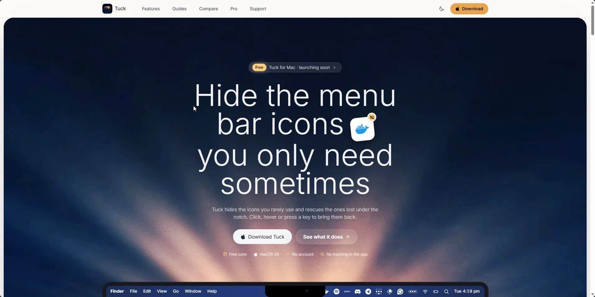 Tuck product screenshot 1