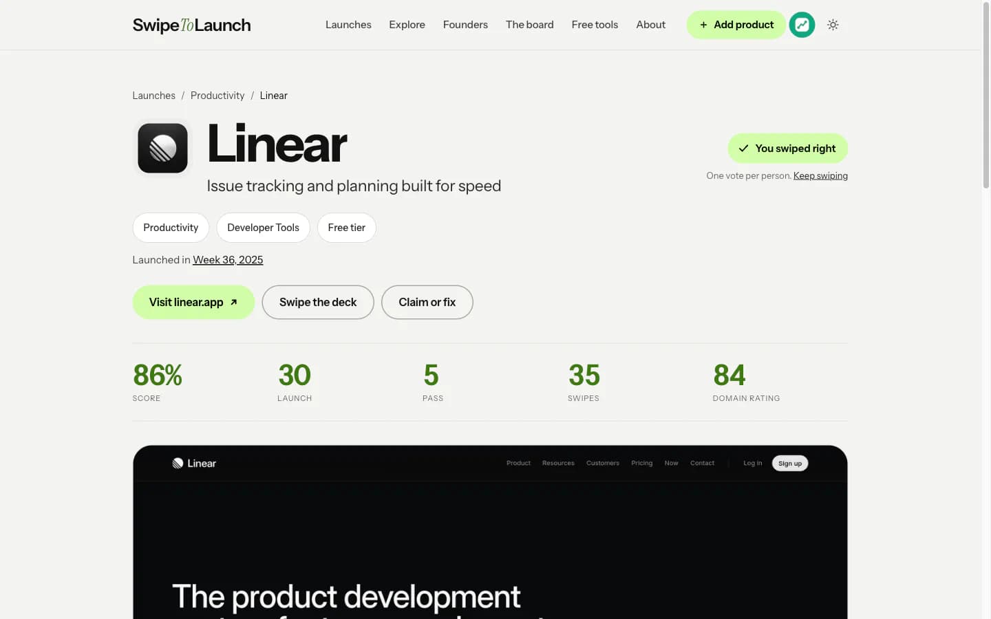 SwipeToLaunch product screenshot 3