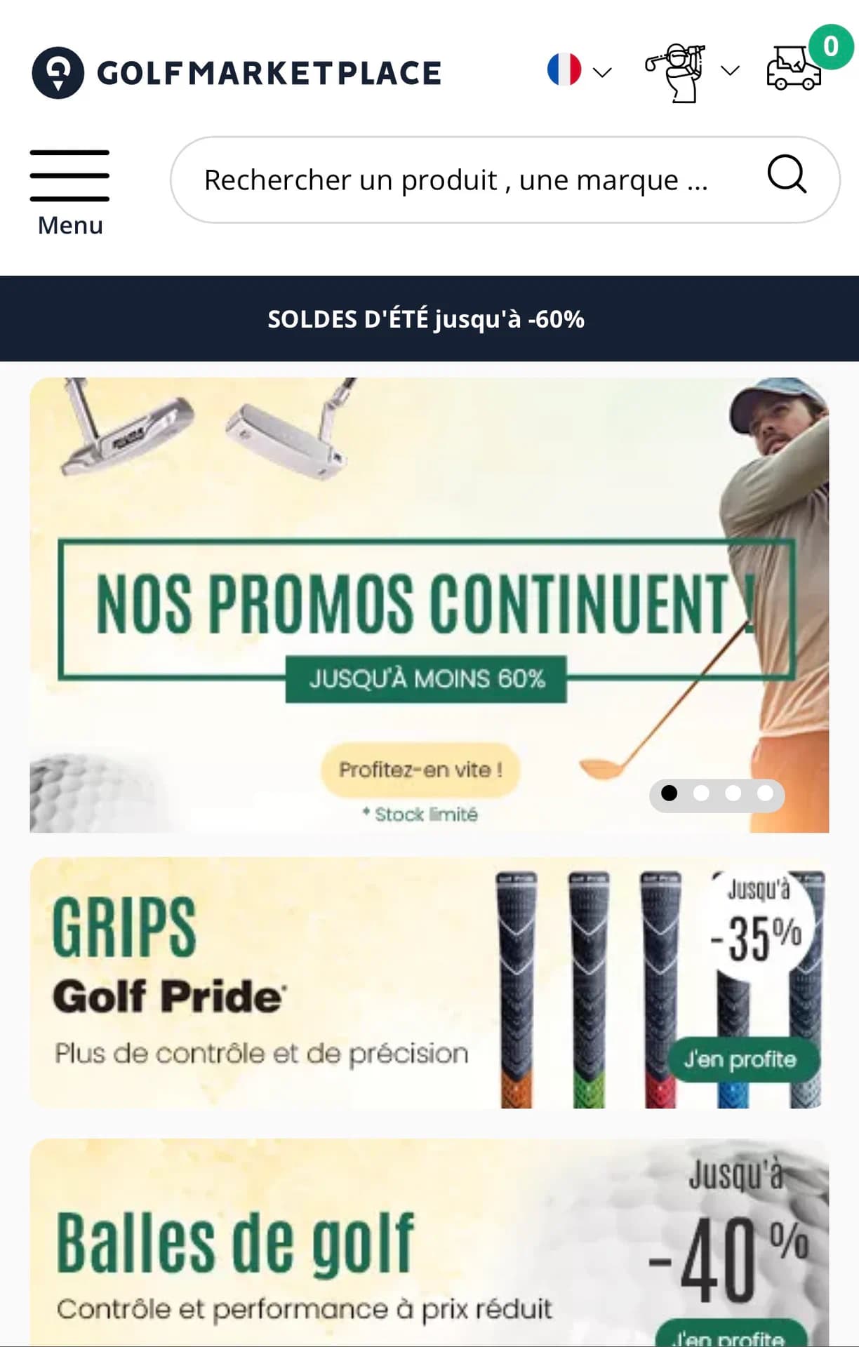 Golfmarketplace.com product screenshot 1