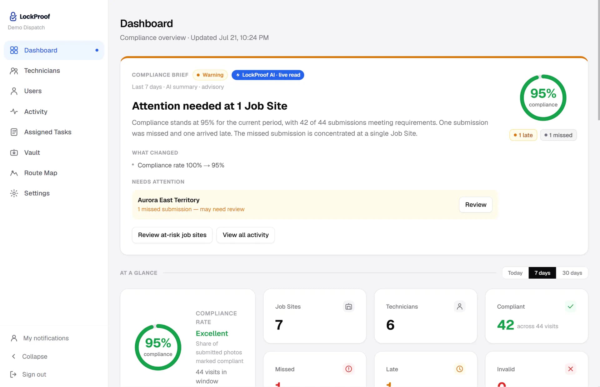 LockProof product screenshot 1