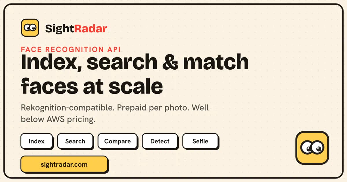 SightRadar product screenshot 1