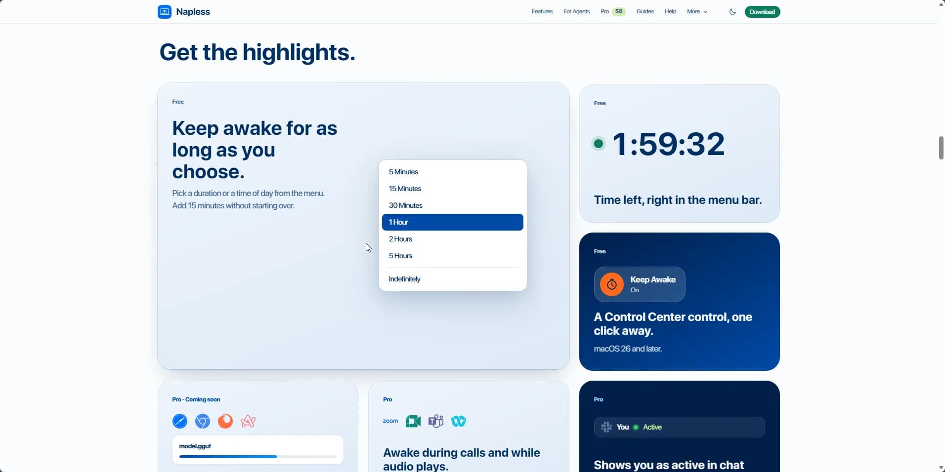 Napless product screenshot 1