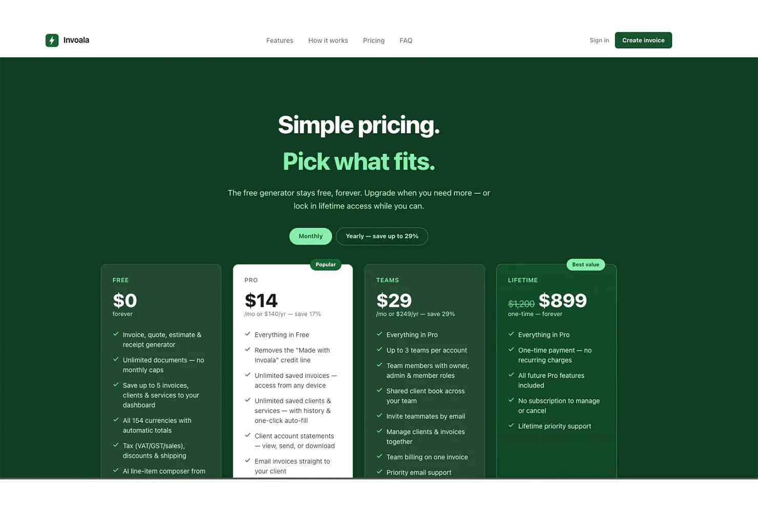 Invoala product screenshot 3