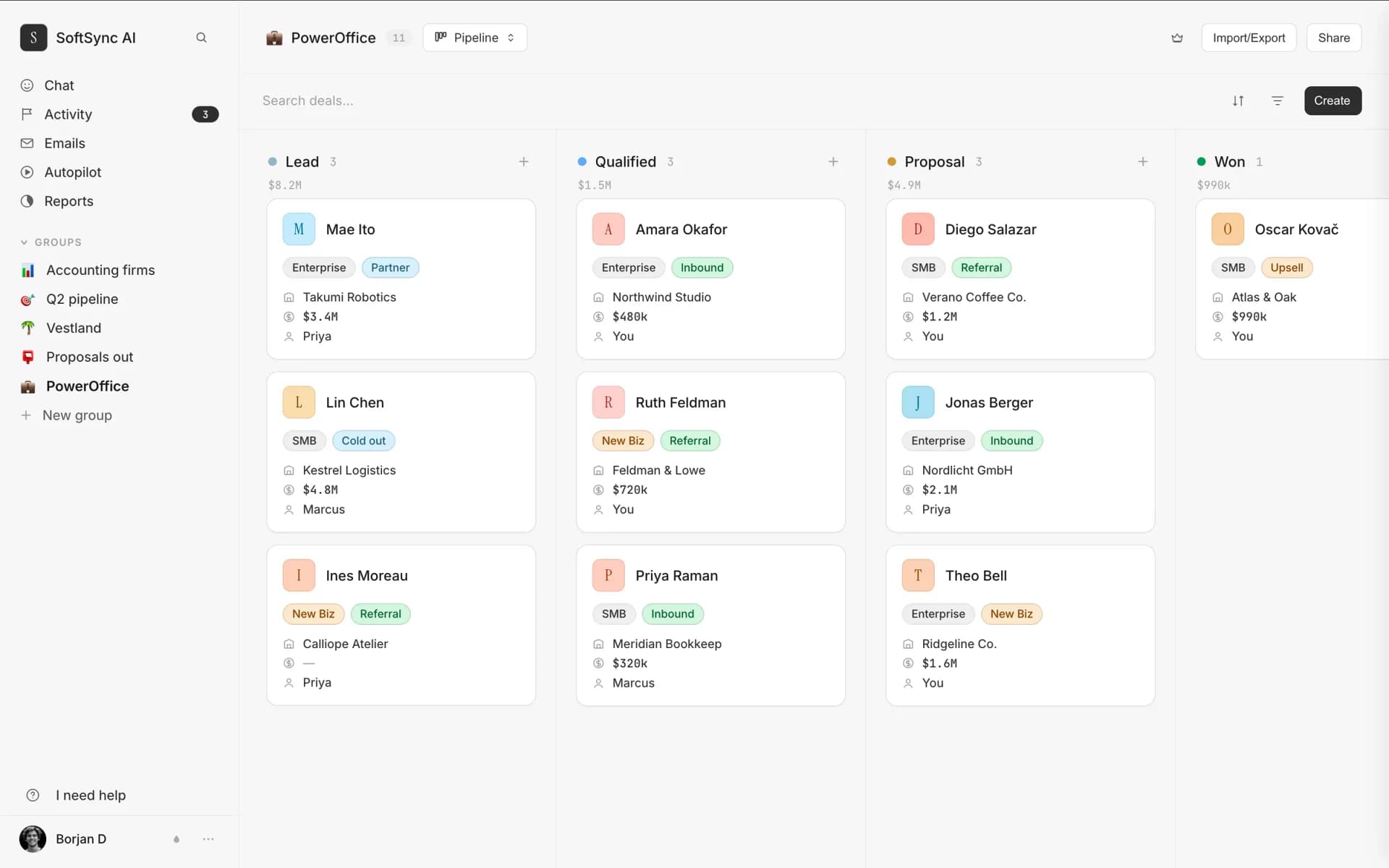 SoftSync product screenshot 2