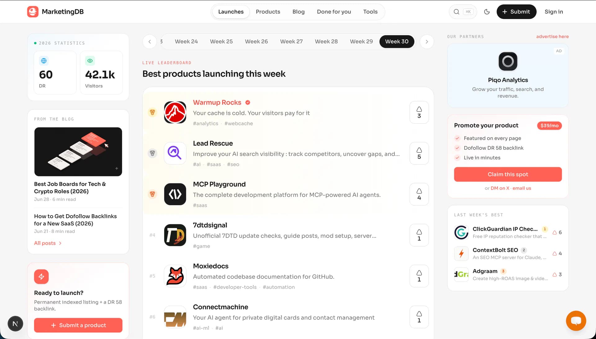 MarketingDB product screenshot 1