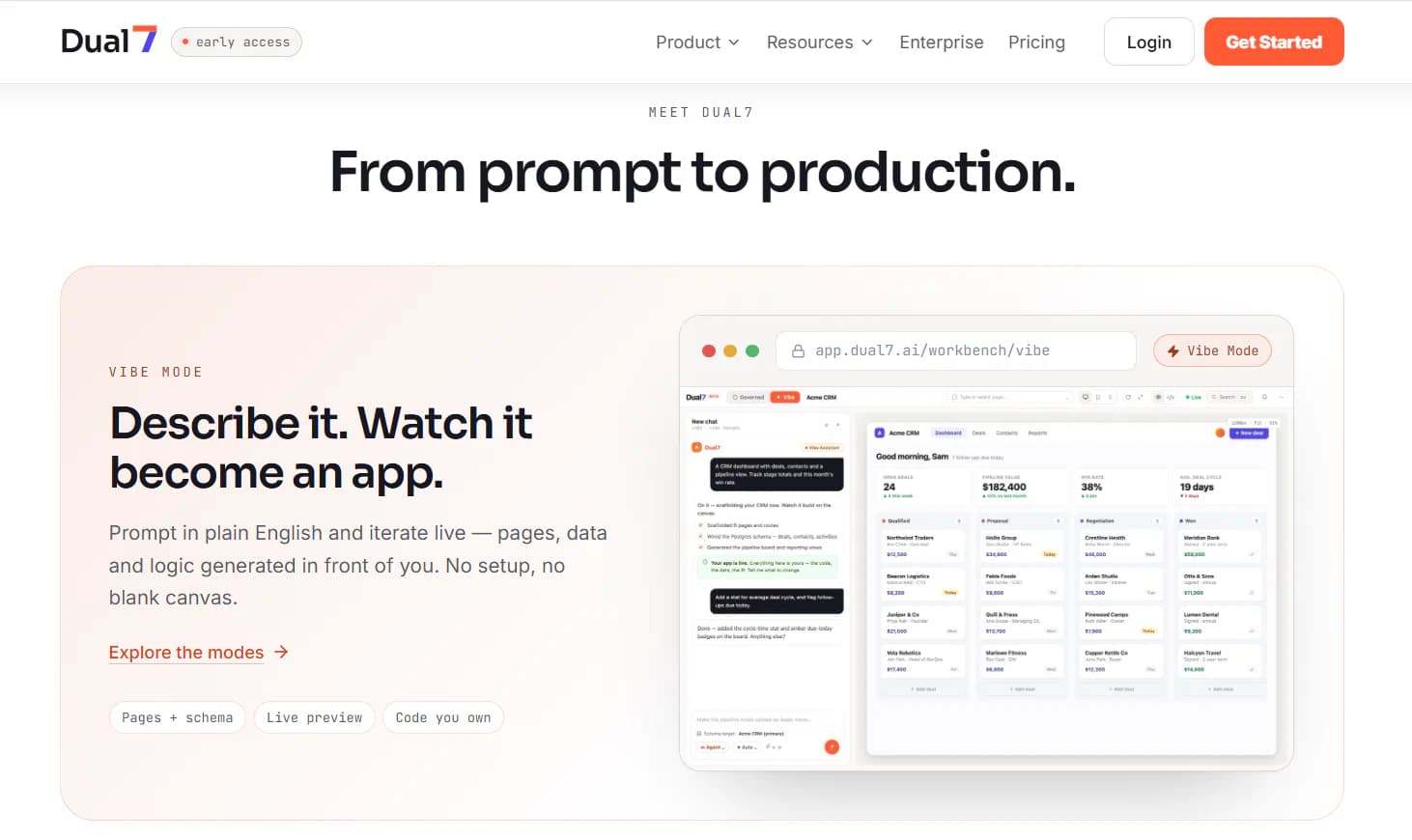 Dual7 AI product screenshot 2