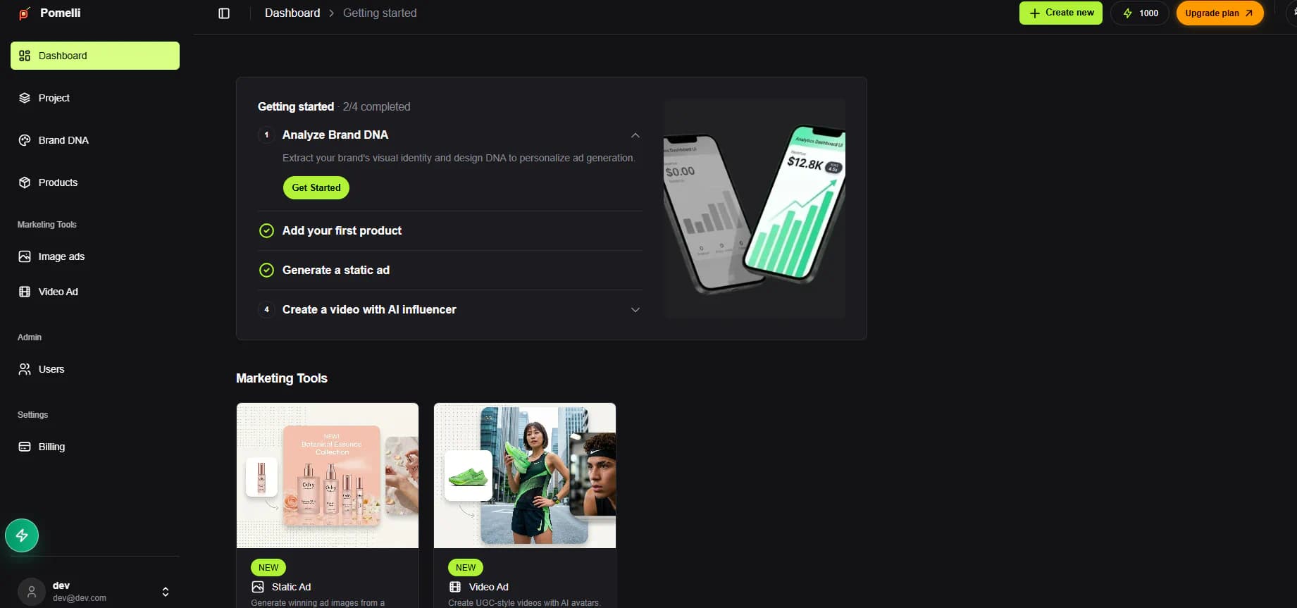 Pomelli product screenshot 1