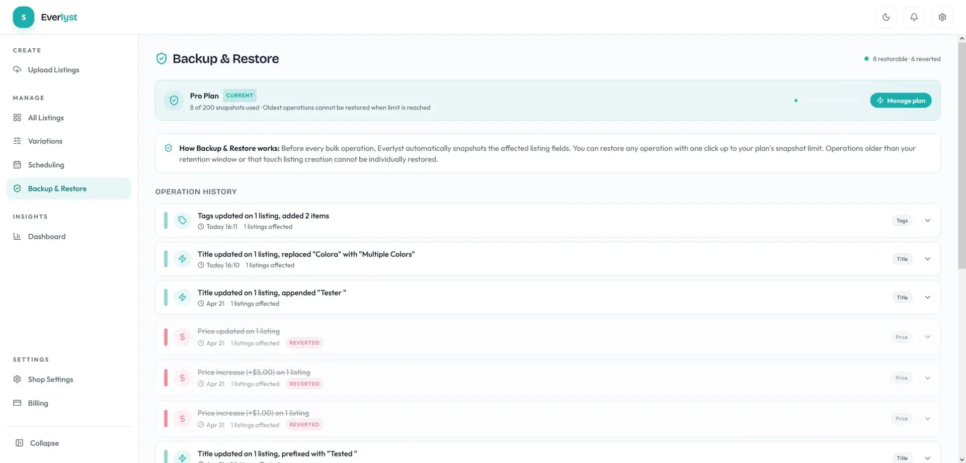Everlyst product screenshot 1