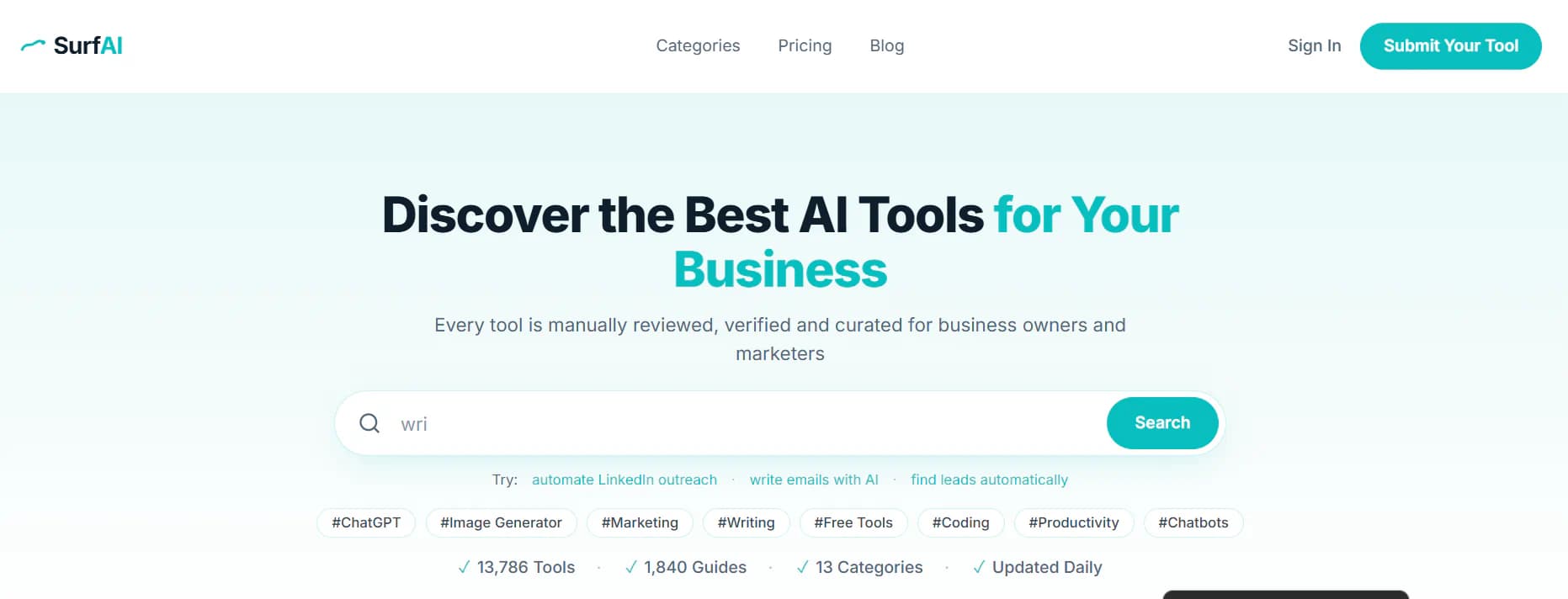 SurfAI product screenshot 1