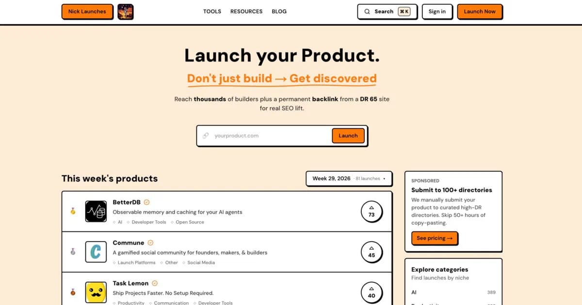 Nick Launches product screenshot 1