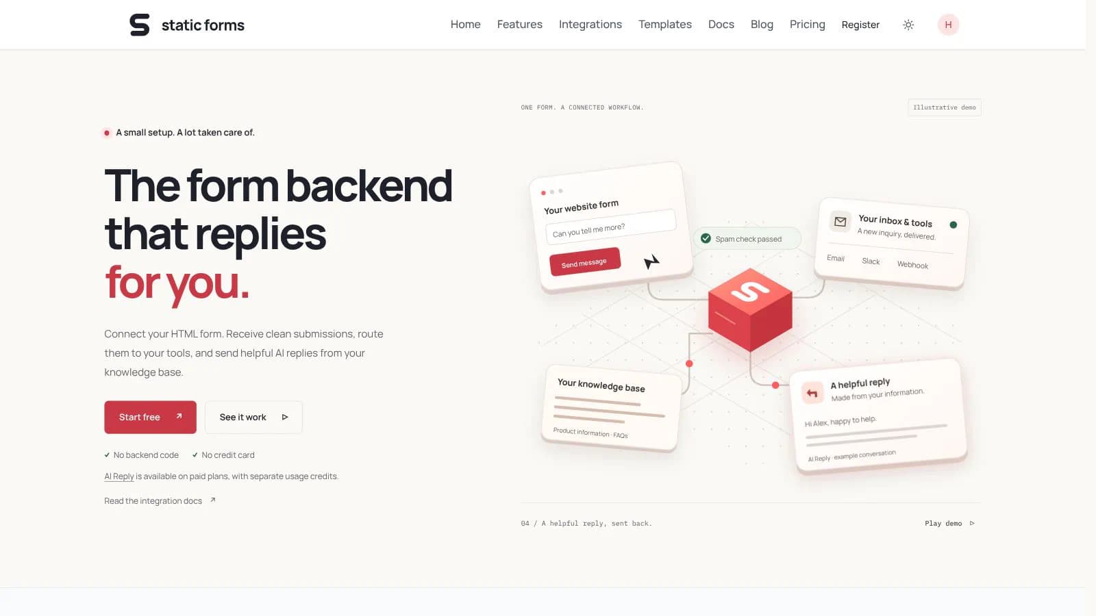 Static Forms product screenshot 1