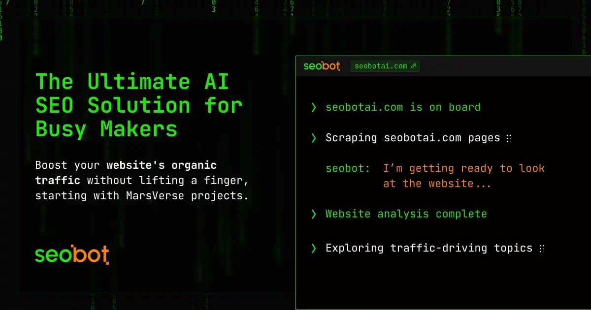 SEObot product screenshot 1
